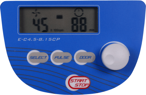 Eins-Sci E-C4.5-8.15CP Control Panel, RPM, RCF, Time